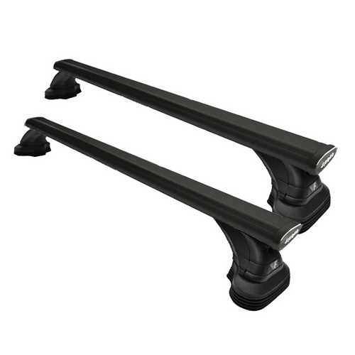 Barres De Toit Farad Compact Pour Peugeot 208 (2019+) - Aluminium Noir Aérodynamique - Port 100 Kg
