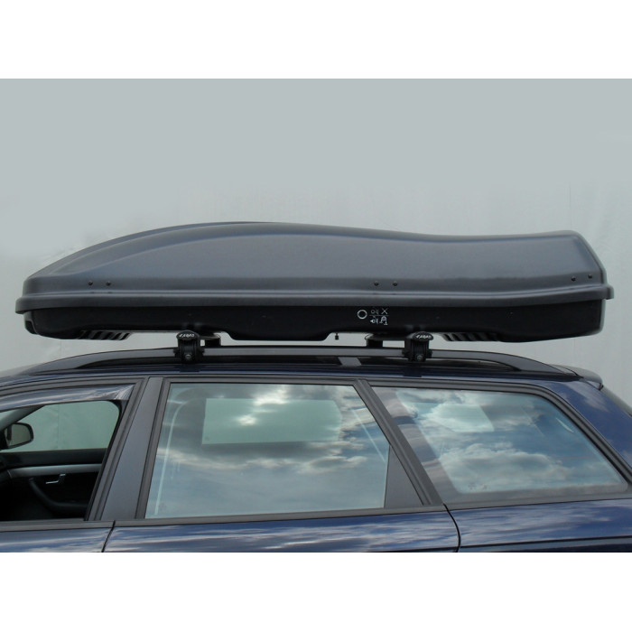 Coffre De Toit Farad Marlin 680L Gris - Double Ouverture, Système Quick Fix | Pour Voitures Et Voyages