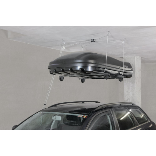 Housse De Protection Imperméable Pour Coffre De Toit - 230x145 Cm - Oxford 210D Argenté - Cordon De Serrage - 5