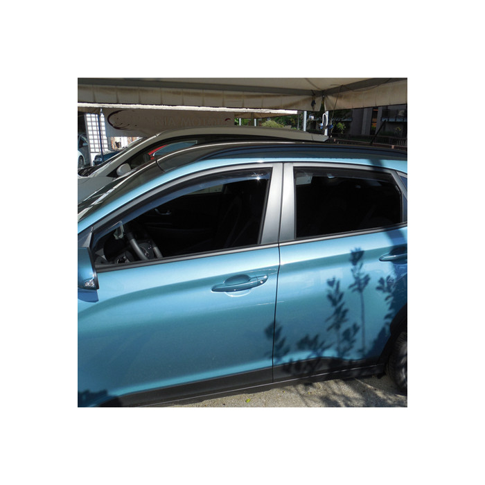 Déflecteurs D'air (4 Pièces) Noirs Pour Hyundai Tucson 5 Portes (2004-2010)