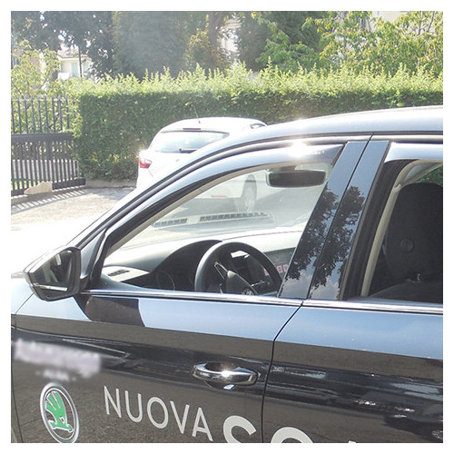 Déflecteurs D’air Noirs Pour Skoda Scala 5 Portes 2019 – Améliore L’aération Et Réduit Le Bruit