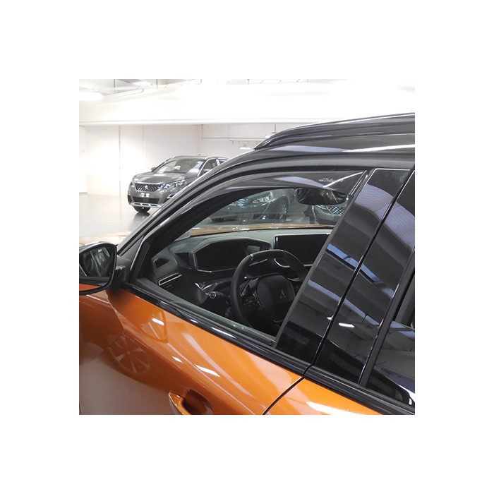 Déflecteurs D'Air (Ailes D'Âme) AVANT Pour Ford Focus 3 Portes (2004-2010) - Marque Farad - Noir - Neuf Italie