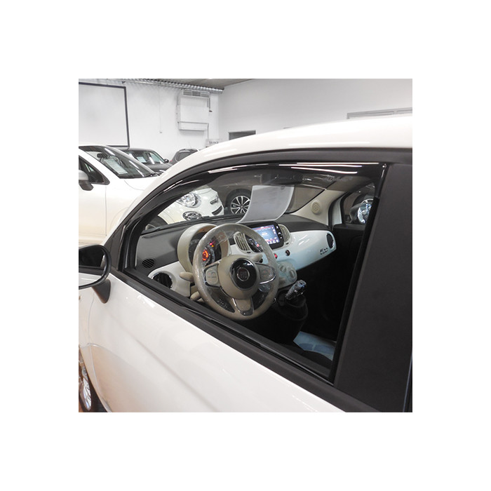 Paire De Déflecteurs D'air (anti-turbos) Avant Pour Peugeot 108 3 Portes (2014+) – Gris – Compatible Anti-pince Doigts